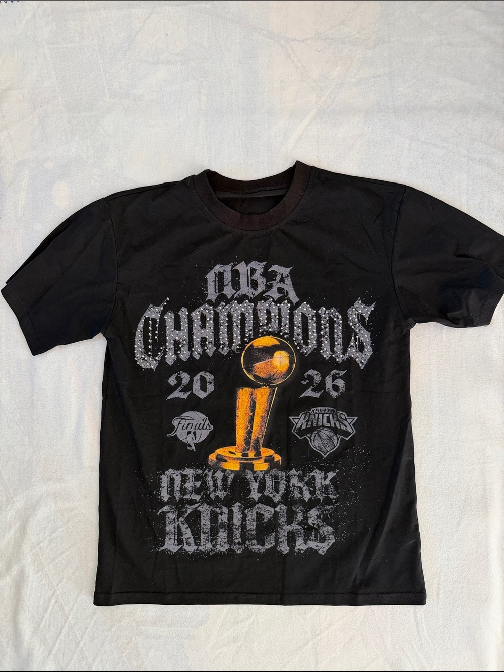New York Knicks Black 'NBA Champions' Graphic T-Shirt